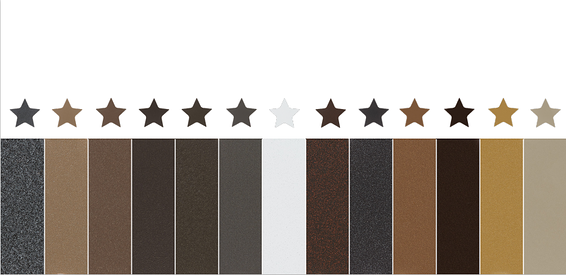 פרופילי החלונות בבית מהווים גם הם נקודת צבע. קשת גוונים מתוך מניפת הצבעים החדשה מבית כוכב אלומיניום